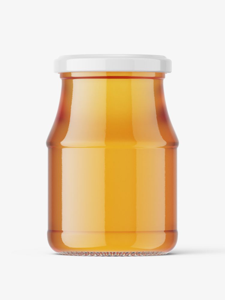 Honey jar mockup
