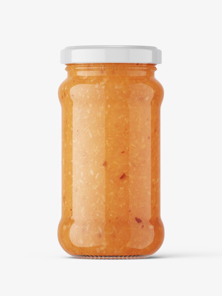 Indian sauce jar mockup