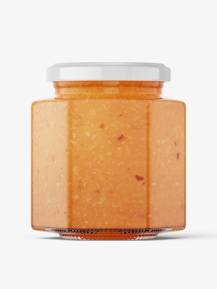 Indian sauce jar mockup