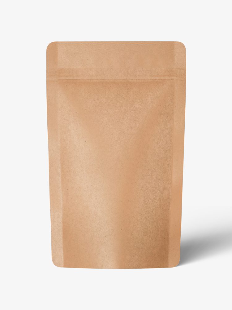 Kraft paper pouch mockup