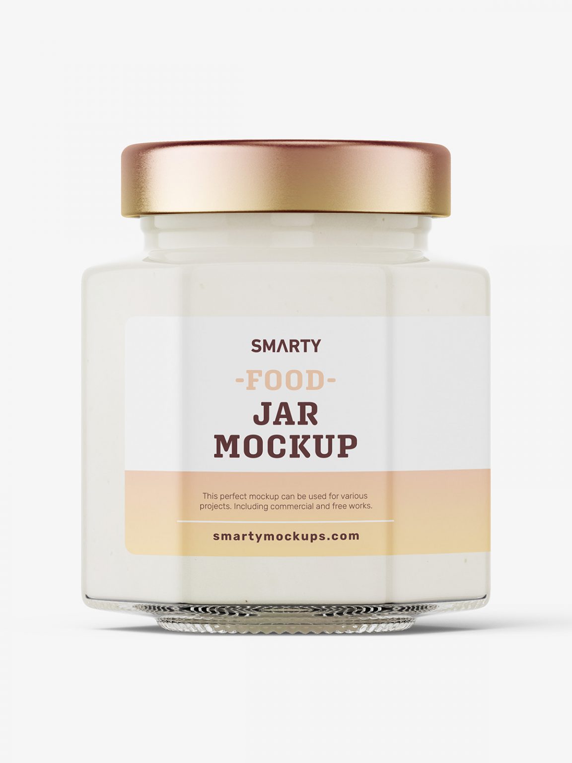 Mayonnaise jar mockup Smarty Mockups