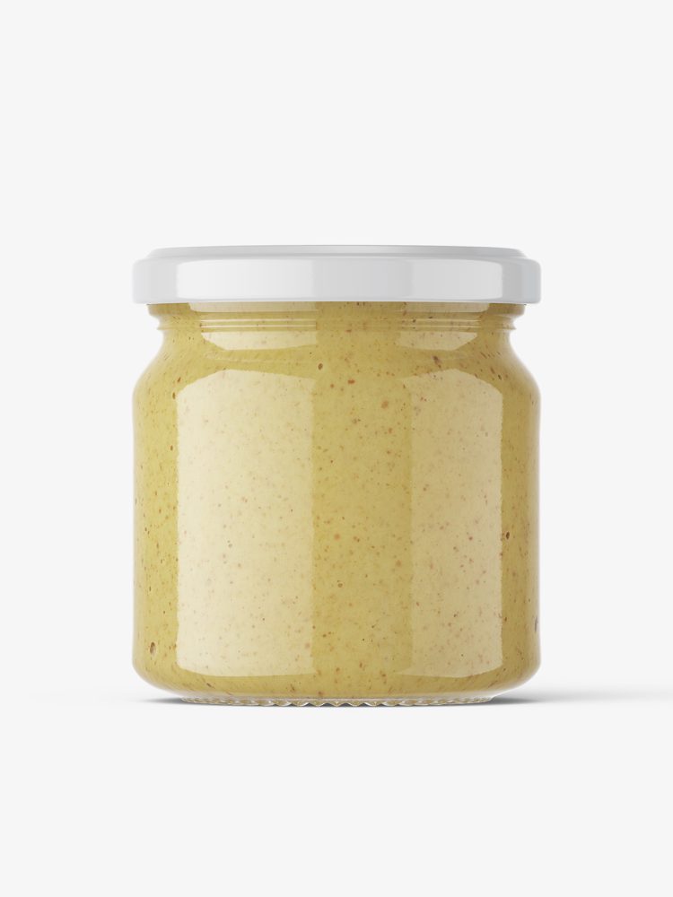 Mustard jar mockup