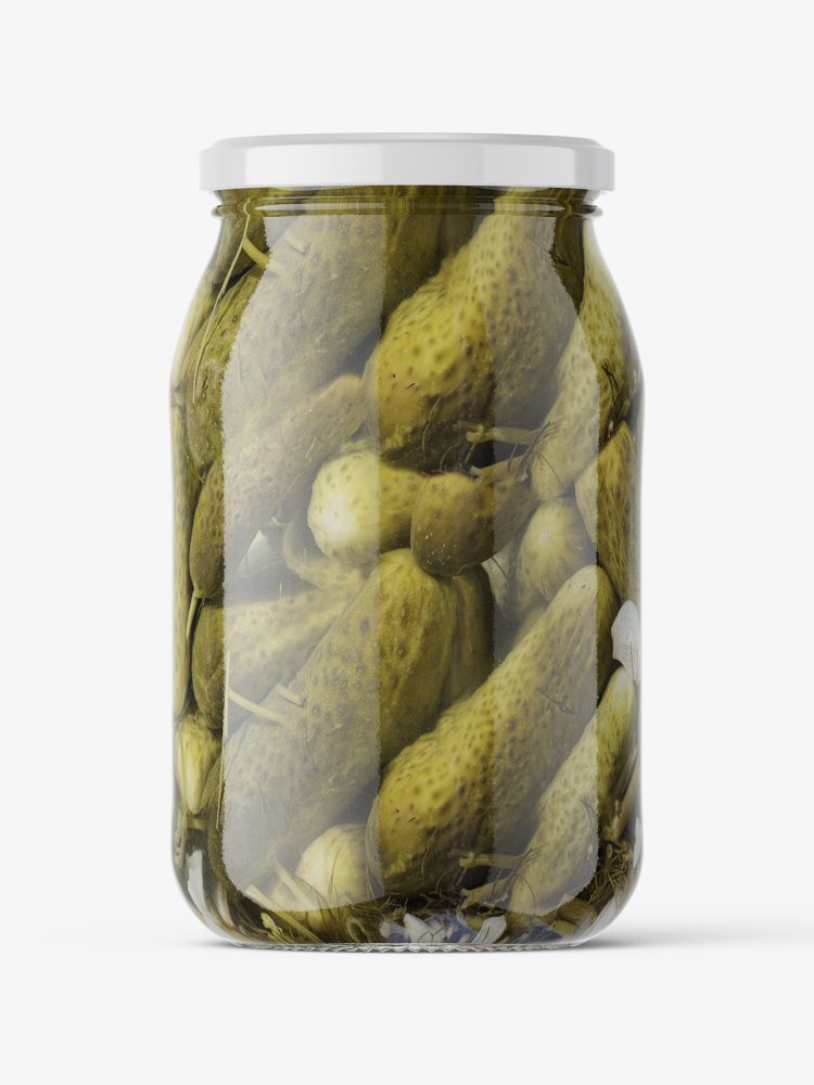 Pickles jar mockup