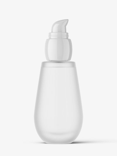 Frosted airless bottle mockup
