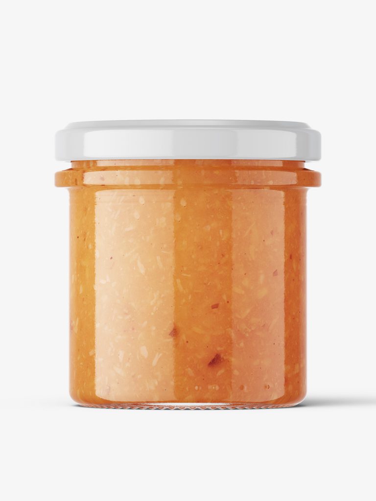 Indian sauce jar mockup Smarty Mockups