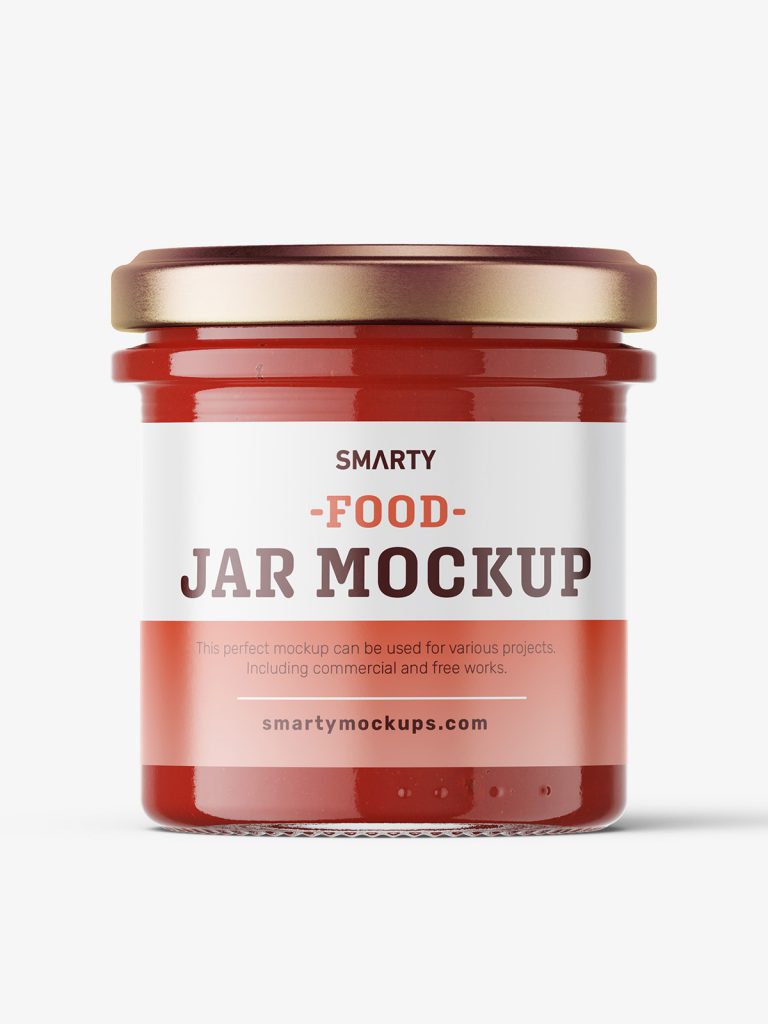 Ketchup Jar Mockup - Smarty Mockups