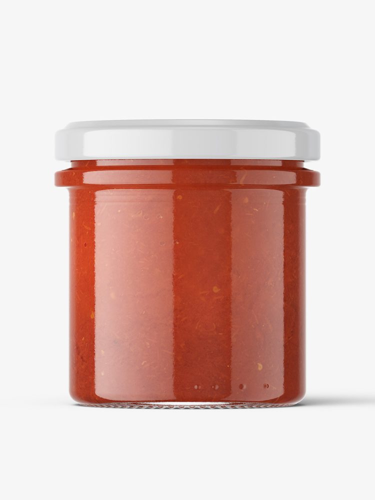 Tomato pasta jar mockup