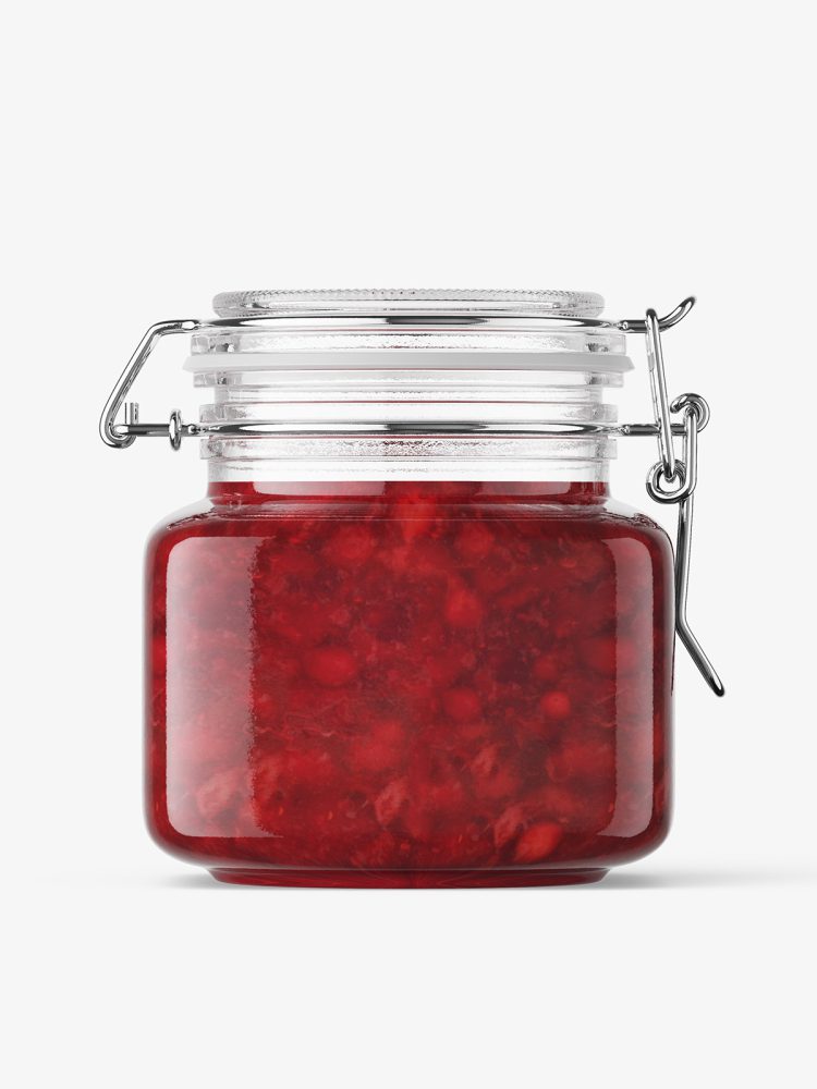 Cranberries jar mockup