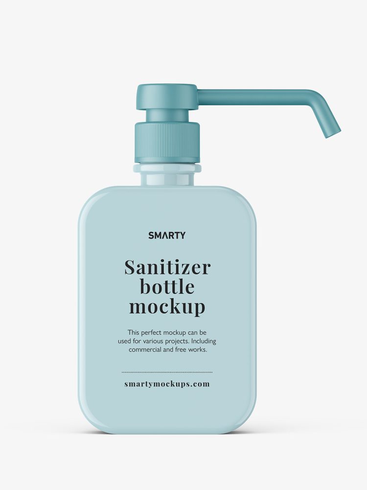 Sanitizer bottle mockup