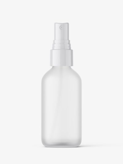 Frosted mist spray mockup