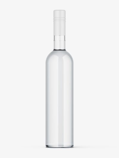 Plain vodka bottle mockup