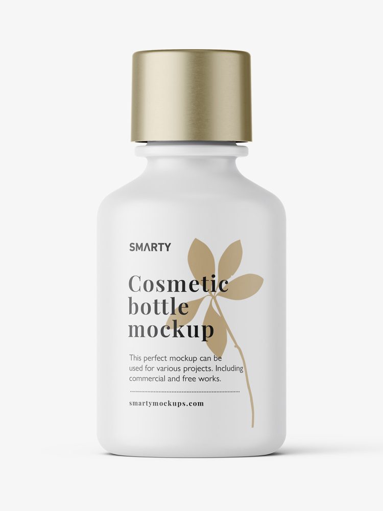 Small cosmetic bottle mockup / matt