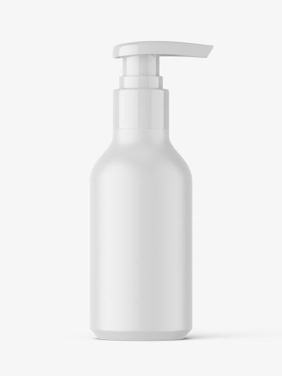 Matt pump bottle mockup