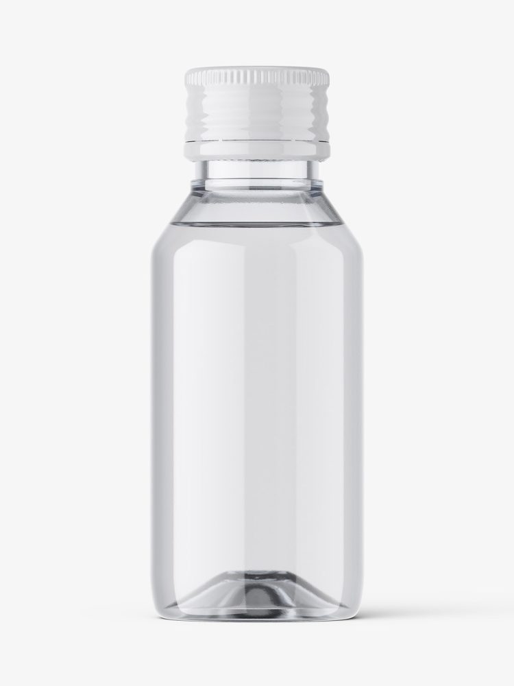 Pharmaceutical bottle mockup / clear