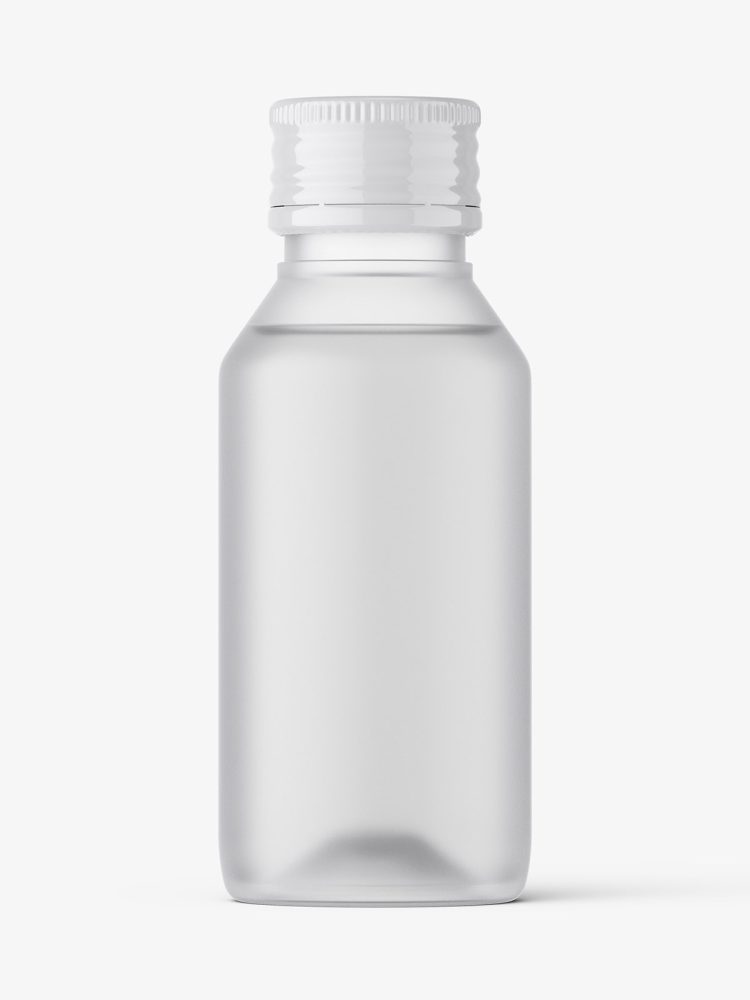 Pharmaceutical bottle mockup / frosted
