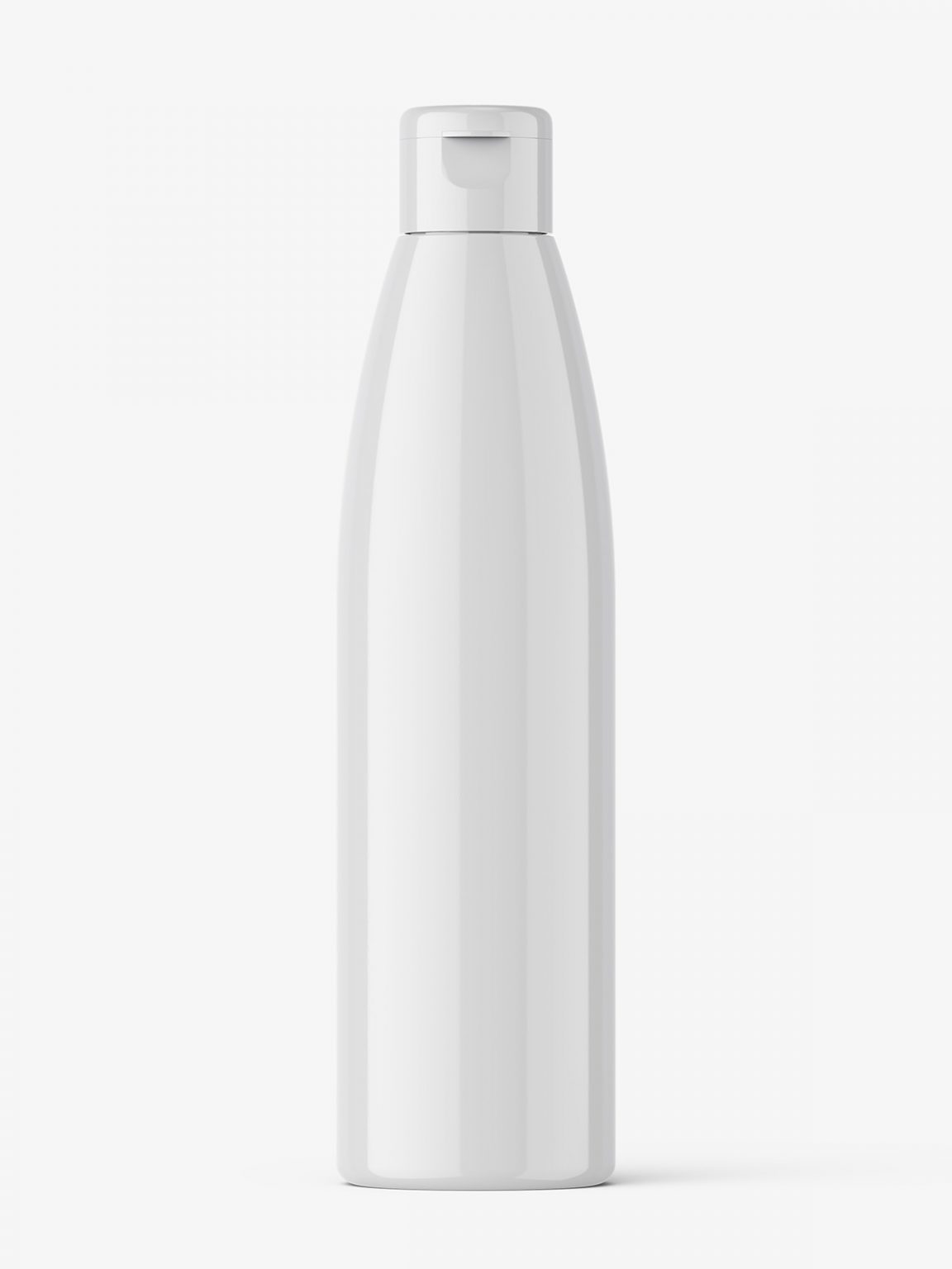 Bottle with flip top lid mockup / glossy - Smarty Mockups