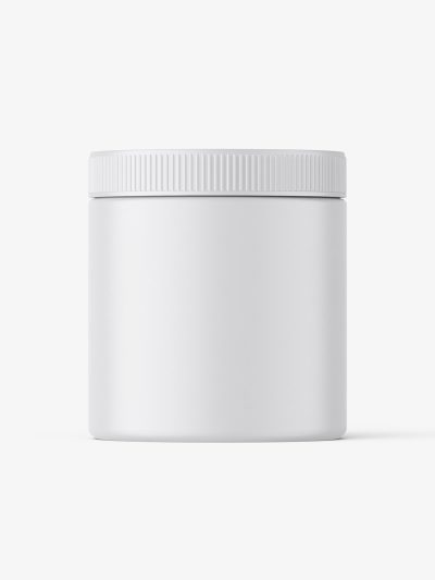 Jar with tampered lid mockup / matt