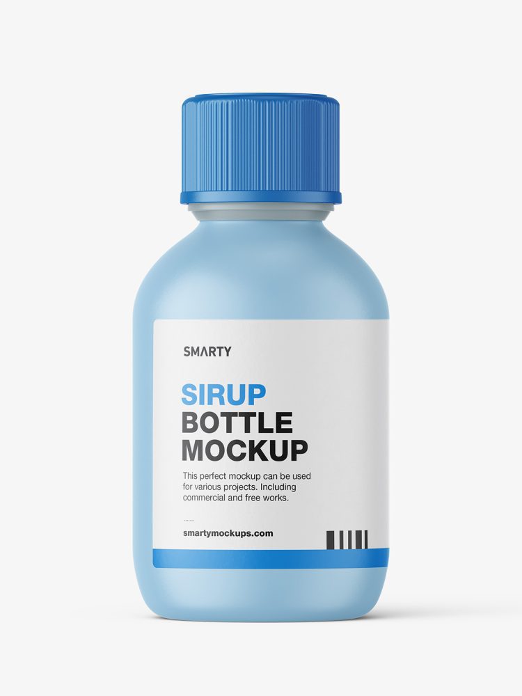 Sirup bottle mockup / matt