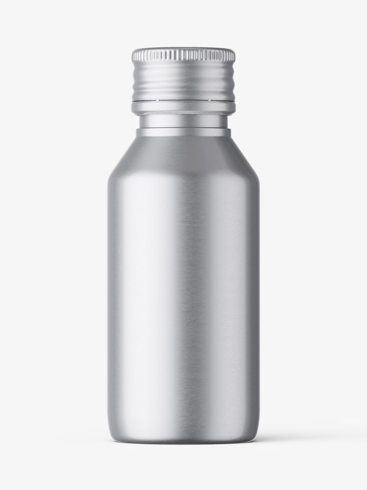 Pharmaceutical bottle mockup / metallic