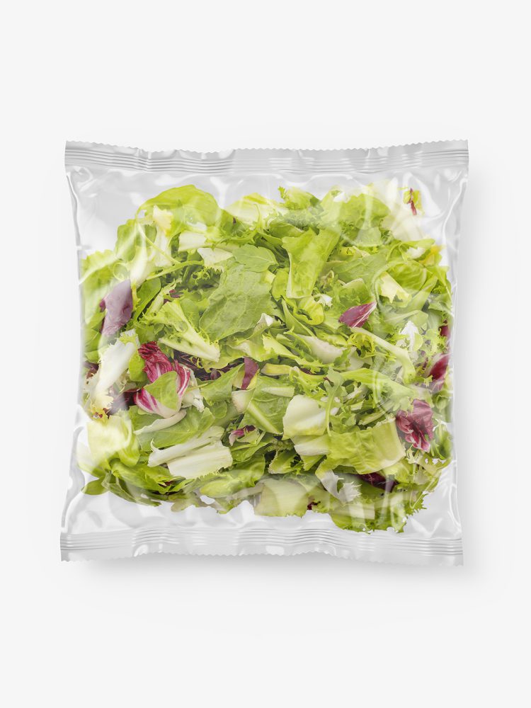 Salad mix bag mockup