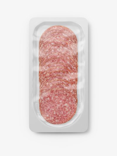 Small salami packaging mockup