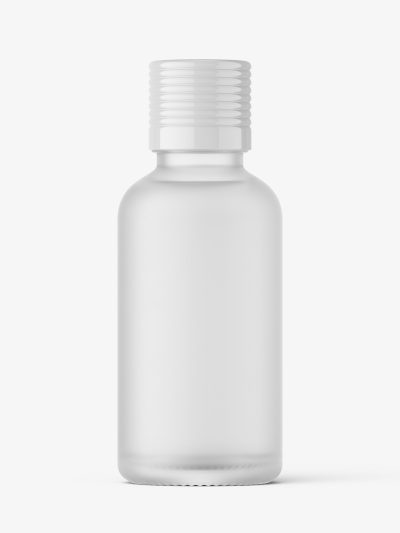 Essential oil bottle mockup / frosted