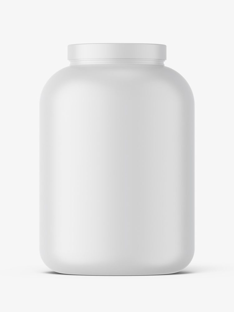 Large protein jar mockup / matt