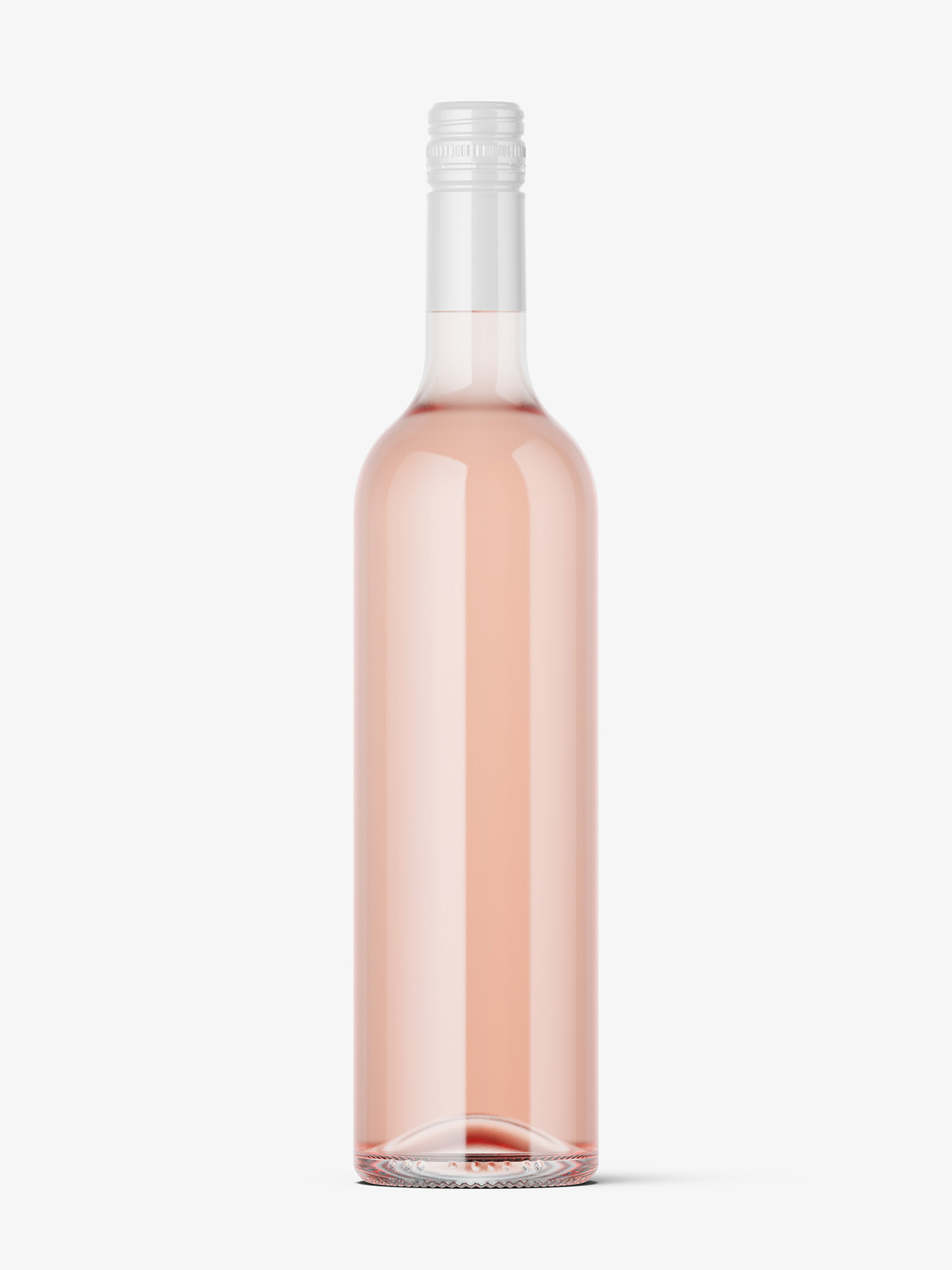 Wine bottle with clear background mockup - Mockups Design
