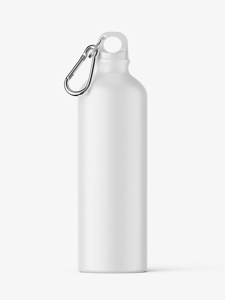 Aluminum water bottle mockup / matt