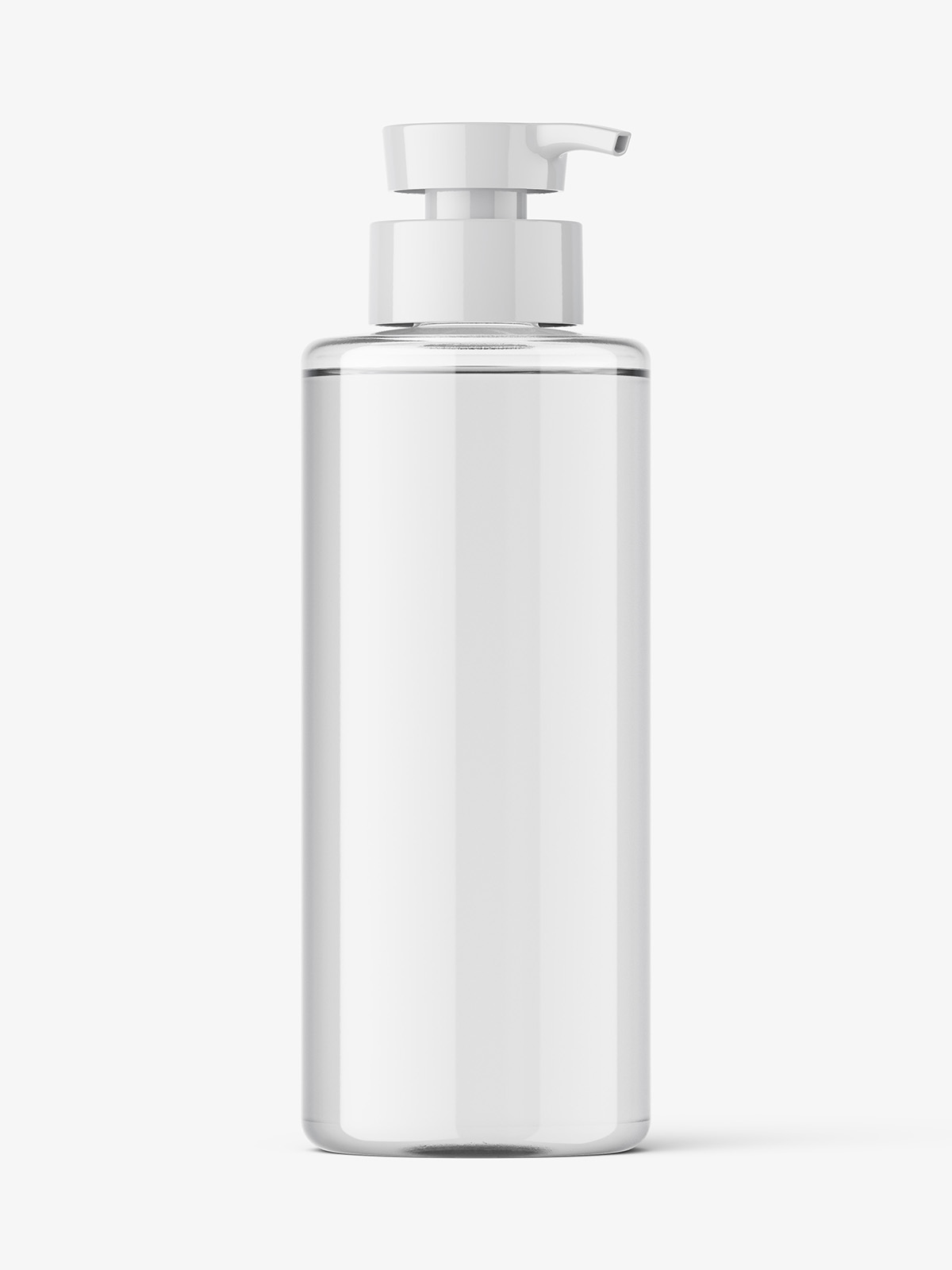 Free Pump Dispenser Cosmetics Bottle Mockup (PSD)