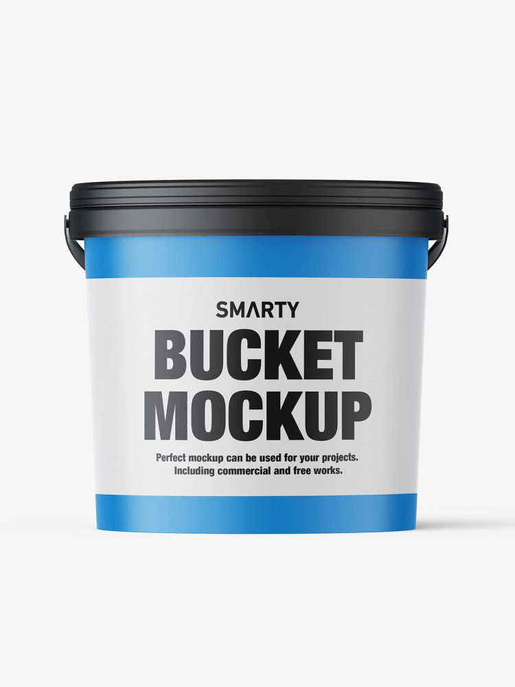 Matt bucket mockup