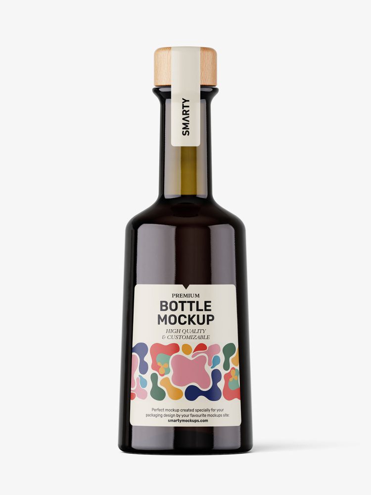 Olive oil bottle mockup