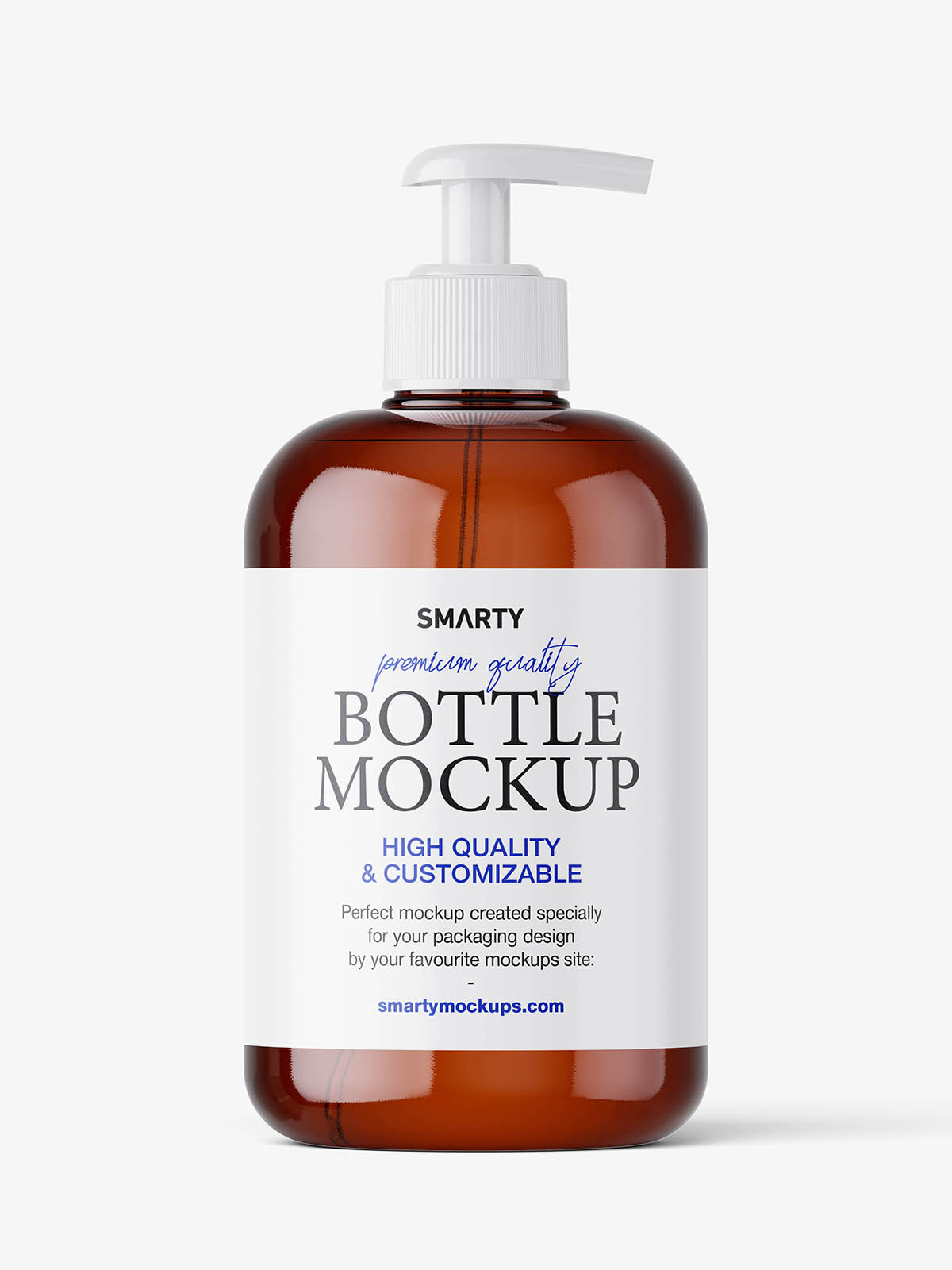 Bottle with pump mockup