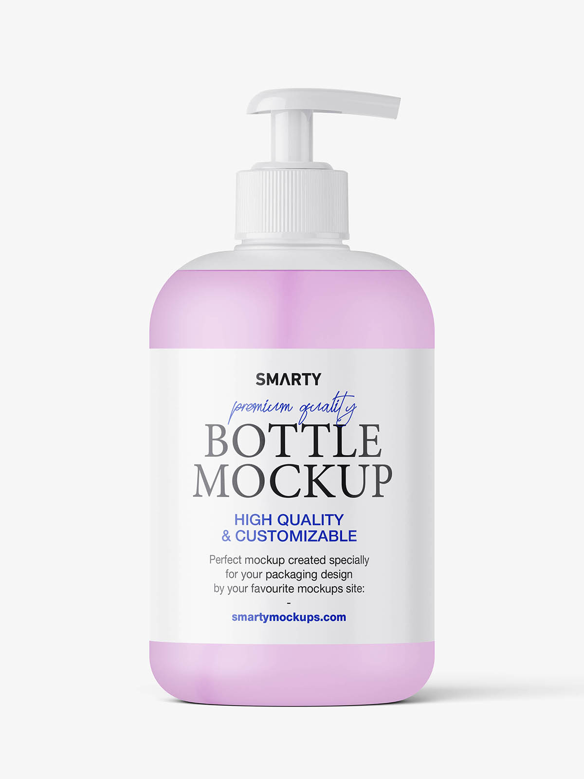 Bottle with pump mockup