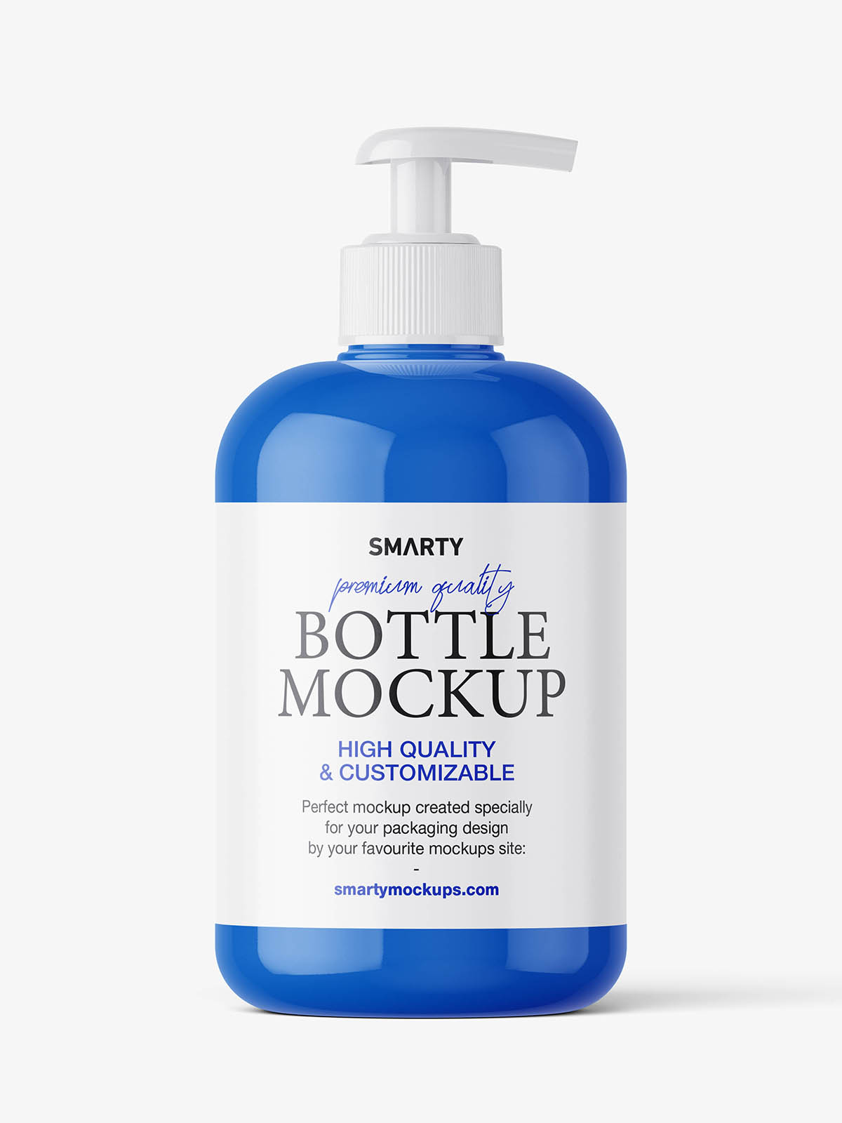 Bottle with pump mockup