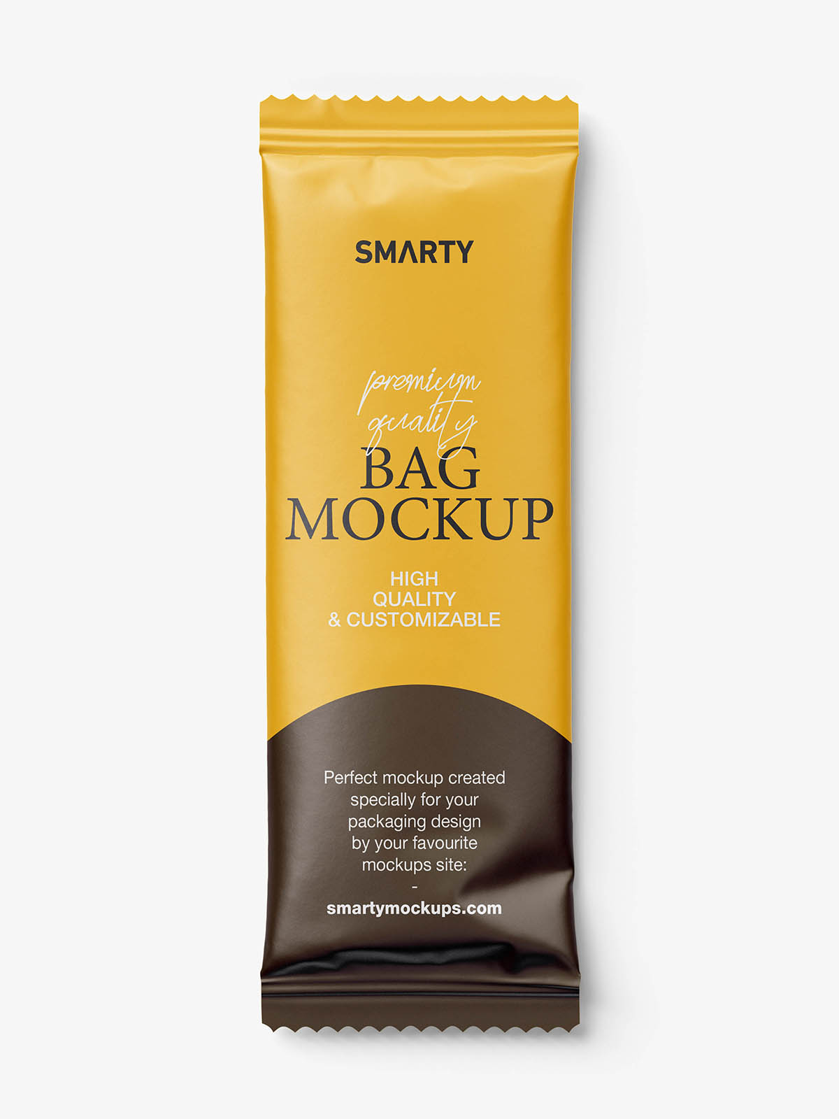 Matt food bag mockup