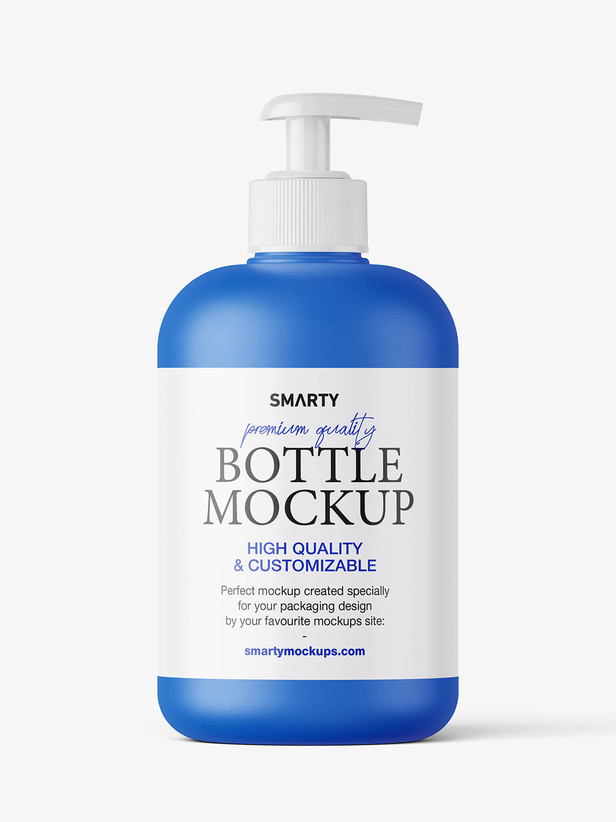 Bottle with pump mockup