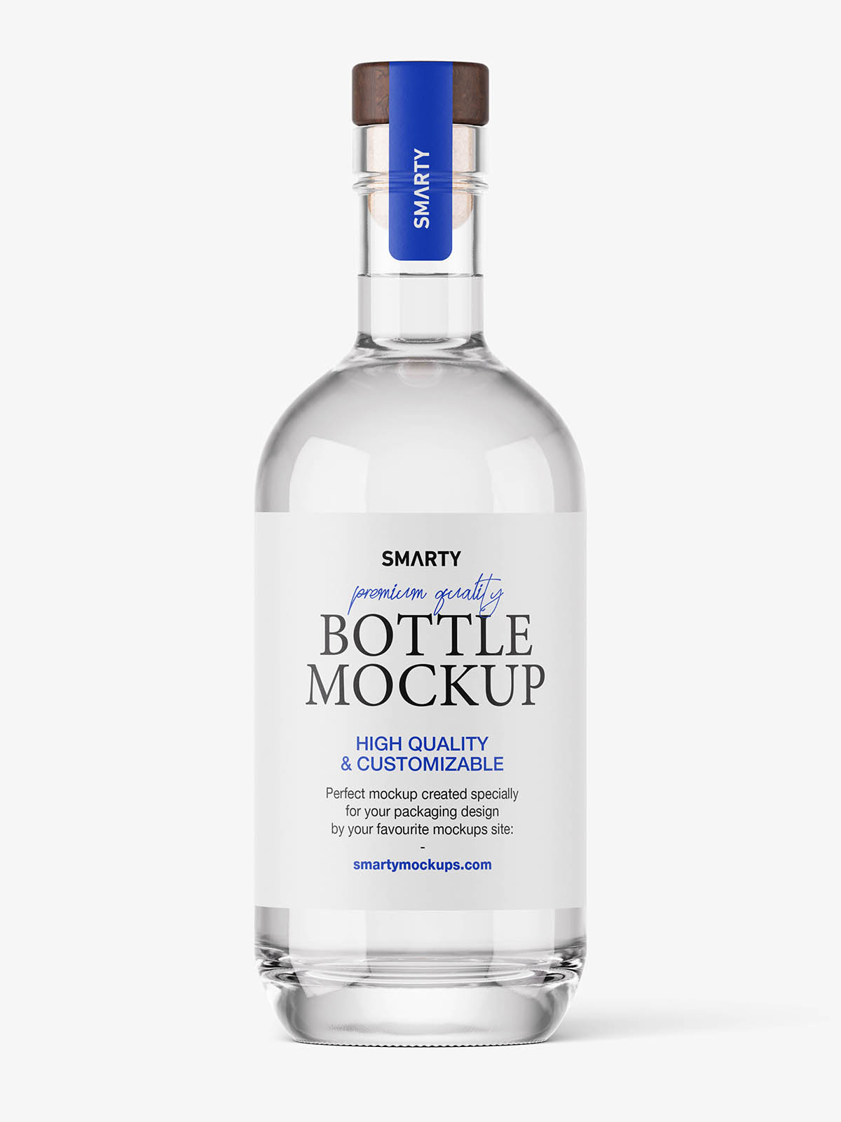 Vodka bottle mockup