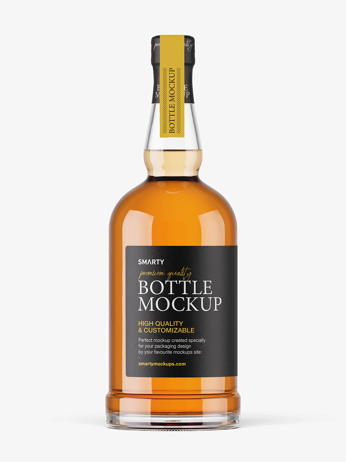 Whisky bottle mockup