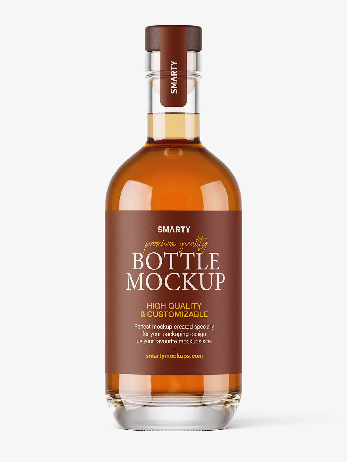 Whisky bottle mockup